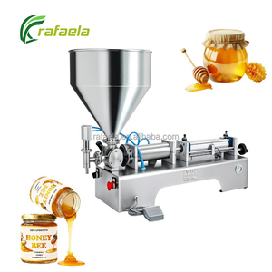 Machine de remplissage pour crème pour les mains, gloss <span class=keywords><strong>à</strong></span> lèvres, crème épaisse, miel, liquide visqueux, pour flacons en <span class=keywords><strong>verre</strong></span>, avec pesage, pour kits d'essai Easy Clean - Product Image 1