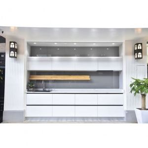 Prêt à l'<span class=keywords><strong>emploi</strong></span> <span class=keywords><strong>En</strong></span> Bois Armoire Pour petite Conception de placard de <span class=keywords><strong>cuisine</strong></span> - Product Image 1