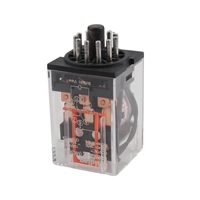 Relay Elektromagnetik MK3P-I 11Pin DC AC 24V 110V 220V Performa Unggul Daya Tinggi Ukuran Mini Tertutup 20ms