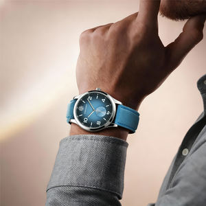 12月ODM/OEM 5ATM防水クォーツ腕時計、ファッションマイクロファイバーストラップ、夜光針付きクォーツ腕時計 - Product Image 5