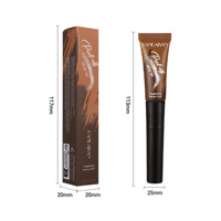 Teinture pour sourcils HANDAIYAN Peel Brow Tint, longue tenue, waterproof, crème teintante pour sourcils, crème de tatouage, maquillage cosmétique # 01 Brun chaud H2060 6.8ml