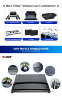 Couvre-lit de camion pliant doux de qualité chaude Benext pour Toyota Tacoma et Ford F150 6.5ft accessoire de tonneau à trois volets souple