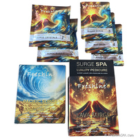 Kit de Spa pour les Pieds Golden Bubble, Ensemble de Gommage au Sucre Orange, Combo Luxe Jetable 10-en-1, Fournisseur de Kits de Pédicure Volcano Surge pour Spa des Pieds