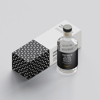 Boîte d'emballage cadeau en papier de luxe avec logo personnalisé de 30ml 50ml 100ml en carton rigide pour bouteille de parfum avec insertion