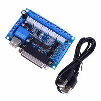Carte de dérivation de l'adaptateur d'interface de pilote de moteur pas à pas CNC Mach3 avec câble USB
