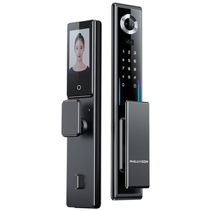 Harga grosir Tuya kunci pintu tanpa kunci pintar jaringan WiFi pembaca sidik jari IP kartu memori kata sandi Data Cloud untuk rumah Hotel - Product Image 1