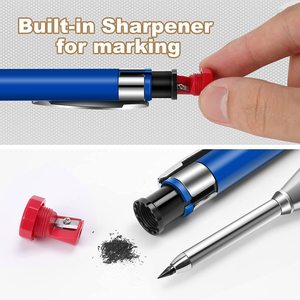 <span class=keywords><strong>Crayon</strong></span> <span class=keywords><strong>de</strong></span> <span class=keywords><strong>charpentier</strong></span> à corps métallique 2,8 mm, recharge automatique, marqueur <span class=keywords><strong>de</strong></span> lignes <span class=keywords><strong>pour</strong></span> trous profonds, stylo marqueur personnalisé <span class=keywords><strong>pour</strong></span> <span class=keywords><strong>charpentier</strong></span> - Product Image 3