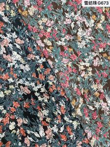 Nueva Llegada <span class=keywords><strong>de</strong></span> Tela <span class=keywords><strong>de</strong></span> Chifón Georgette, Material Textil <span class=keywords><strong>de</strong></span> Poliéster Crepé con Estampados Florales, Varios Diseños Florales para Vestidos - Product Image 2