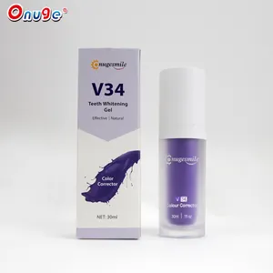 牙齿摩丝深层清洁污渍去除美白紫色V34牙齿牙膏