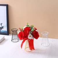 Support à fleurs portable en métal de style américain, luxe léger, minimaliste et élégant, pour fleurs artificielles, idéal pour les mariages et événements.