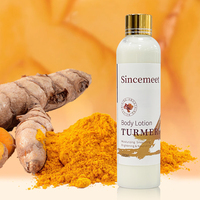 Offre Spéciale Lotion blanchissante végétalienne biologique au curcuma hydratant pour le corps beauté soins de la peau Anti-âge lait corporel éclaircissant et nourrissant