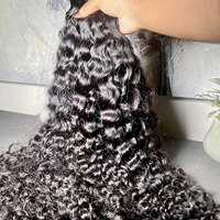 Rambut Vietnam Mentah Tanpa Proses, Rambut Virgin Alami Bergelombang, Vendor Rambut, Kutikula Tertata Rapi, Ekstensi Rambut Manusia Mentah Dalam Bentuk Bundel