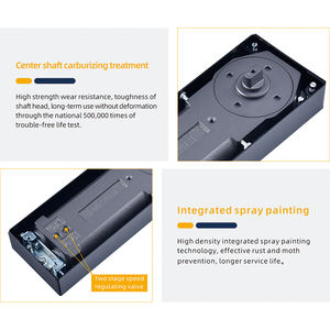 150กิโลกรัมชั้นบานพับฤดูใบไม้ผลิชั้นไฮดรอลิหนักประตูกระจกที่ใกล้ชิด180องศาเดือยประตูที่ใกล้ชิด - Product Image 4