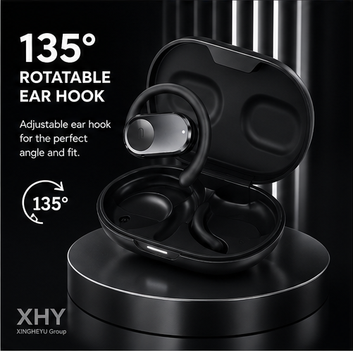 For Wireless Open-Ear Bone Conduction Earphones for Sports Cycling & Running 3-5 Hours Battery Life No Volume Control