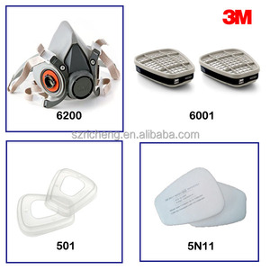 ชุดหน้ากากป้องกันฝุ่นละอองแบบครึ่งหน้า <span class=keywords><strong>3M</strong></span> รุ่น <span class=keywords><strong>6200</strong></span> ช่วยปกป้องระบบทางเดินหายใจในสภาพแวดล้อมที่มีน้ำมันชนิดหนึ่ง - Product Image 5