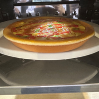Four à pizza au gaz portable de 16 pouces avec plateau rotatif, en acier inoxydable moderne, pour les fêtes de famille en plein air, le camping et les barbecues