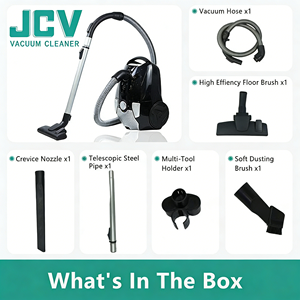 Aspirateur ménager 5L pour tapis et sols durs avec brosse 2-en-1 et grand filtre d'échappement HEPA - Product Image 4