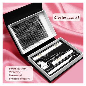 सेगमेंट क्लस्टर लुक्स हाथ बनाया व्यक्तिगत मिश्रण कर्ल प्राकृतिक fox mink diy लैश क्लस्टर किट कस्टम लोगोफन - Product Image 4