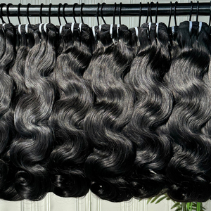 Extensiones de Cabello Humano Ondulado Natural Negro Suave con Doble Trama, Voluminosas y Gruesas para Salones y Proveedores de Cabello - Product Image 2