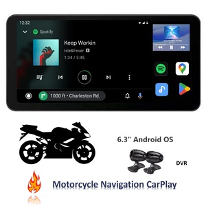 Zmecar 8-core Android hệ thống IPX7 không thấm nước DVR <span class=keywords><strong>TPMS</strong></span> 7 inch màn hình cảm ứng Carplay xe máy Navigation palyer - Product Image 1