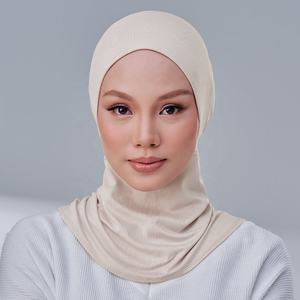 Hijab de Malaisie musulman Casquette intérieure pour cravate Casquette Undercaps Inner Hijab Caps <span class=keywords><strong>Najwa</strong></span> Bonnet Meringue - Product Image 6