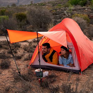 Carpa Ultraligera <span class=keywords><strong>de</strong></span> Alta Gama <span class=keywords><strong>para</strong></span> <span class=keywords><strong>2</strong></span> Personas, Carpa <span class=keywords><strong>de</strong></span> Montaña <span class=keywords><strong>para</strong></span> Excursionismo con Base Protectora, Impermeable y con Protección UV - Product Image 6