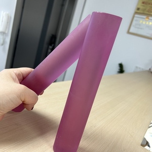 พลอยทับทิมสีชมพูสังเคราะห์รูปทรงกระบอก น้ำหนัก 1 กิโลกรัม วัตถุดิบแซฟไฟร์สังเคราะห์สำหรับเจียระไน ลูกปัดพลอยหลวม - Product Image 5