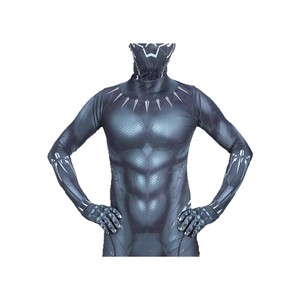 Costume de cosplay Panthère Noire pour enfants, combinaison musclée, tenue de héros Marvel pour jeu de rôle anime, 8-13 ans, polyester, style urbain - Product Image 4