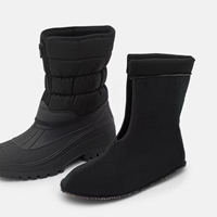 Bottes d'hiver imperméables et chaudes pour femmes, noires, personnalisées OEM et ODM, pour l'extérieur, modèle YL-26126