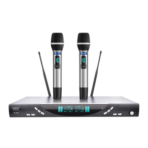 Micrófono inalámbrico UHF de doble canal profesional con señal estable para karaoke M50PLUS KTV - Product Image 1