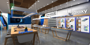 Tùy Chỉnh Điện Thoại Di Động Cửa Hàng Phù Hợp Phụ Kiện Điện Thoại Cửa Hàng Hiển Thị Đồ Nội Thất Điện Thoại Di Động Sửa Chữa Cửa Hàng Thiết Kế - Product Image 2