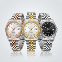 Montre de luxe carrée à quartz, bracelet en acier inoxydable, cadran à aiguilles, date, légère, color block, étanche, emballage coffret cadeau