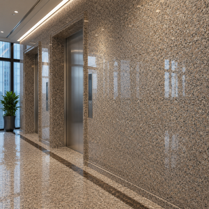 UNION G636V Polished Cut-To-Size <b>Granite</b> Slab Brown Speckled Modern Stone for Countertop Building Facade - Product Image 3
