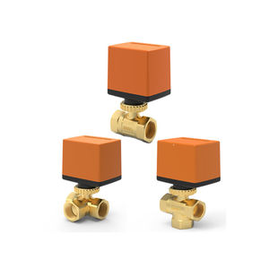 Unidad de bobina de ventilador de latón Industrial OEM válvula de bola motorizada Válvula de Control fuente de alimentación 24V/110V/220V piezas para sistema Hvac - Product Image 5