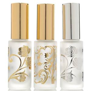 Botella de perfume en spray bronceadora de 12 ml, botella de vidrio esmerilado para subenvasado, botella de perfume portátil, botella en spray con tapa de rosca - Product Image 1