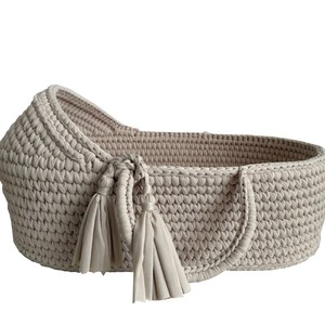 Cesto di Mosè per Neonati e Bambini Fatto <span class=keywords><strong>a</strong></span> <span class=keywords><strong>Mano</strong></span>, 100% Naturale in Foglie di Mais Organico, Bellissima Decorazione per la Cameretta 2026 - Product Image 5