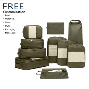 Paquete de 10 Cubos de Compresión para Empacar, Ligeros, Impermeables, de Poliéster, Apilables, <span class=keywords><strong>Cajas</strong></span> de Almacenamiento para <span class=keywords><strong>Viajes</strong></span>, Aptas para Transportar - Product Image 1