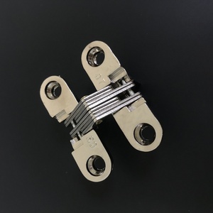 Modern Steel Concealed Cross Folding Hinge Door Invisible Concealed Hinges for Narrow Side Panels Furniture Hinges - Product Image 4
