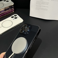 Étui de téléphone rigide de luxe pour iPhone 12 13 14 15 16 Pro Max, avec charge magnétique sans fil, étanche, antichoc, anti-traces de doigts