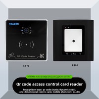 Lecteur métallique, scanner NFC RFID et code QR 13,56 MHz, sortie RS485 ou Wiegand sélectionnable pour système de contrôle d'accès, prise en charge OEM ODM