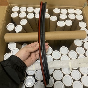 BMW MINI R55 Right Side Center <b>Door</b> Window Trim Black Adhesive <b>Door</b> <b>Plates</b> Minimalist Design - Product Image 2