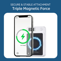 Batterie externe portable magnétique sans fil Real Standard Mini 10000mAh avec affichage numérique et charge ultra-rapide 22.5W