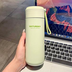 Mug isotherme en acier inoxydable de haute qualité avec couvercle intelligent et poignée en corde pour usage professionnel - Product Image 2