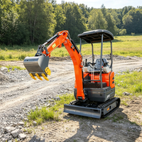 Mini-excavatrice TP17 de haute qualité, 1,7 tonne, EPA Euro 5, mini-excavatrice sur chenilles entièrement hydraulique, 1700 kg, compacte et plus grande