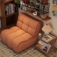 Fauteuil pouf en tissu design pour salon, canapé individuel créatif, canapé de loisirs pour balcon, canapé tatami