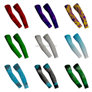 Manchon de bras de compression sportif FQ personnalisé avec motif tatouage maori, protection UV, pour baseball et volleyball - Product Image 4