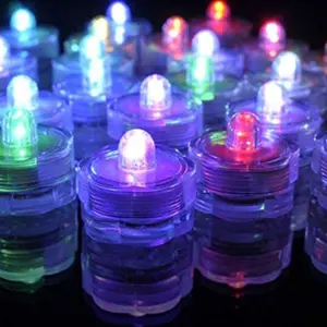 12 Stks/set Onderwaterkaarsen Waterdicht Onderwater Mini Led Theelichtje Kaarsen Voor Bruiloft Thuis Feest Valentijnsdag Decoratie