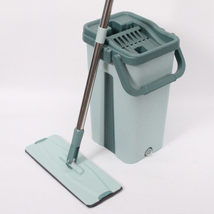 <span class=keywords><strong>Cubo</strong></span> de microfibra para limpieza de suelo, <span class=keywords><strong>Cubo</strong></span> de <span class=keywords><strong>fregona</strong></span> con poste desmontable y exprimidor de agua, 360 - Product Image 1