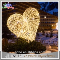 Aangepaste 3D LED Liefdeshart Motief Licht Buiten Bruiloft Valentijnsdag Decoratie IP65