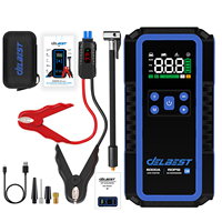 Batterie de démarrage portable 16000mAh, compresseur d'air pour pneus 150PSI, chargeur rapide 65W pour camion, SUV, bateau